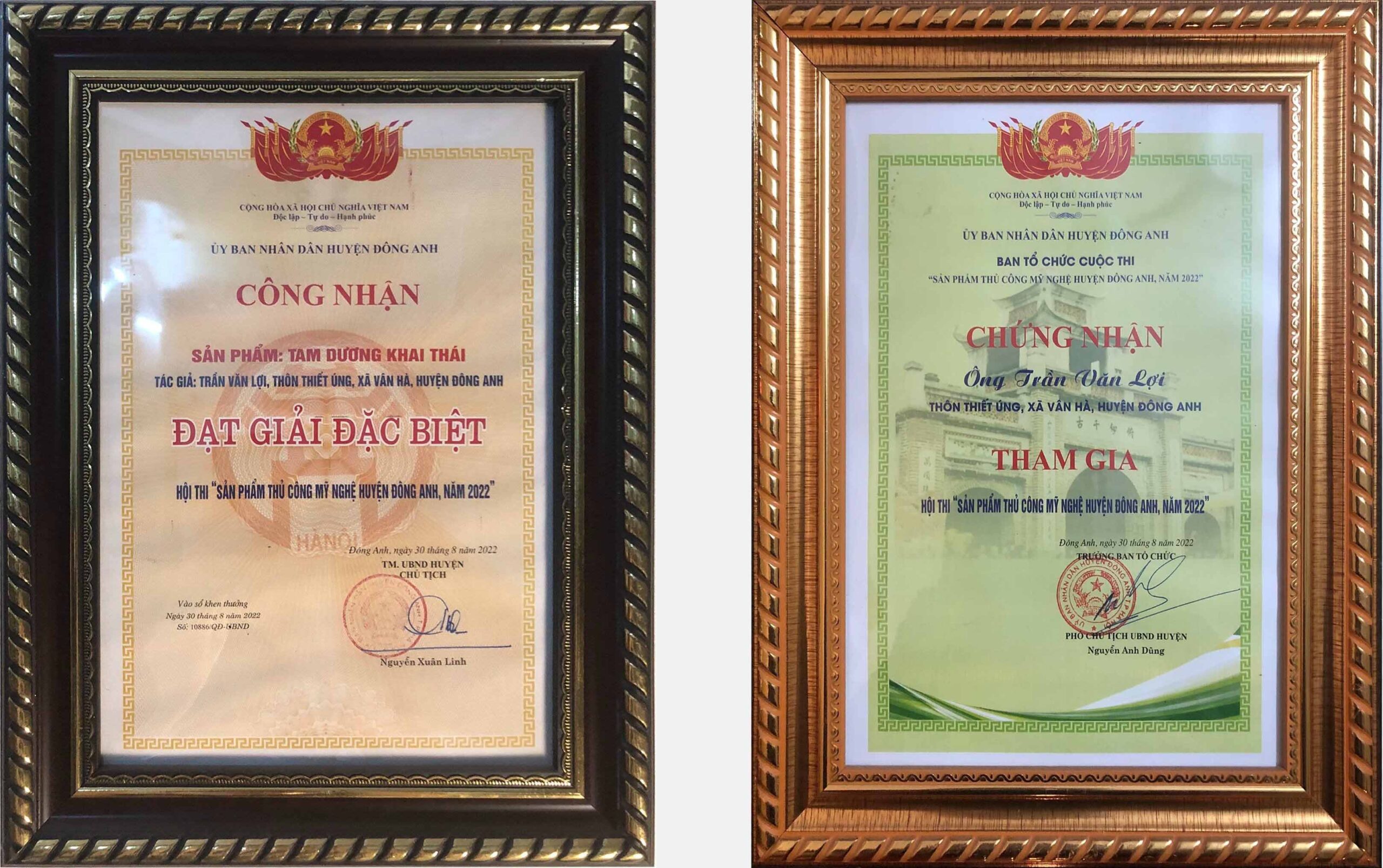 Tác phẩm " Tam Dương Khai Thái" vinh dự nhận thưởng giải đặc biệt